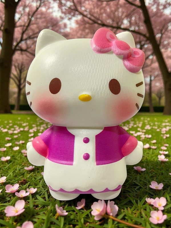 SSAppliances Cute Kitty Squishy Toy – Slow Rising Soft Foam Stress Relief Toy | Car Decor - 8 cm(Multicolor)