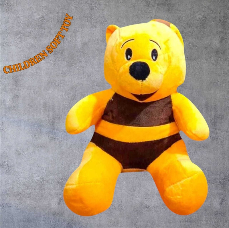 Luipui Cute Teddy Bear Children Soft Toy Fluffy Plush Stuffed BearA104  - 30 cm(Yellow)