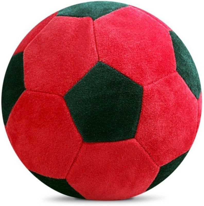 Toyingly Red Black Ball Soft Toy for Children  - 20 cm(Red, Black)