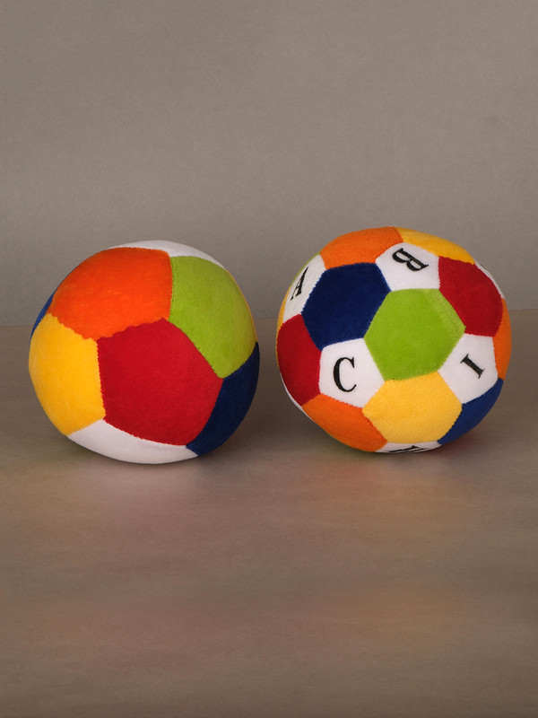 Dukiekooky , Mult Soft Ball 14 cm and Kiddies Ball 13 cm, Educational Toy for Kids  - 14 mm(Multicolor)