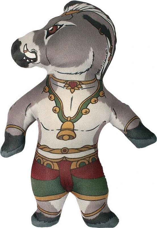 Vrindavanstore.in Stuffed Toy Dhenukasura The Donkey Demon Doll for Kids - 7.5 inch(Multicolor)