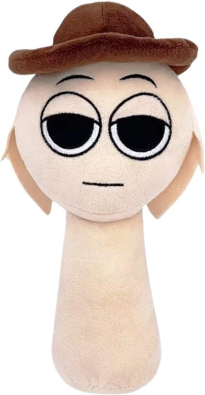 TechMax Solution Brown Hat Sprunki Plush Toys  - 30 cm(Brown)