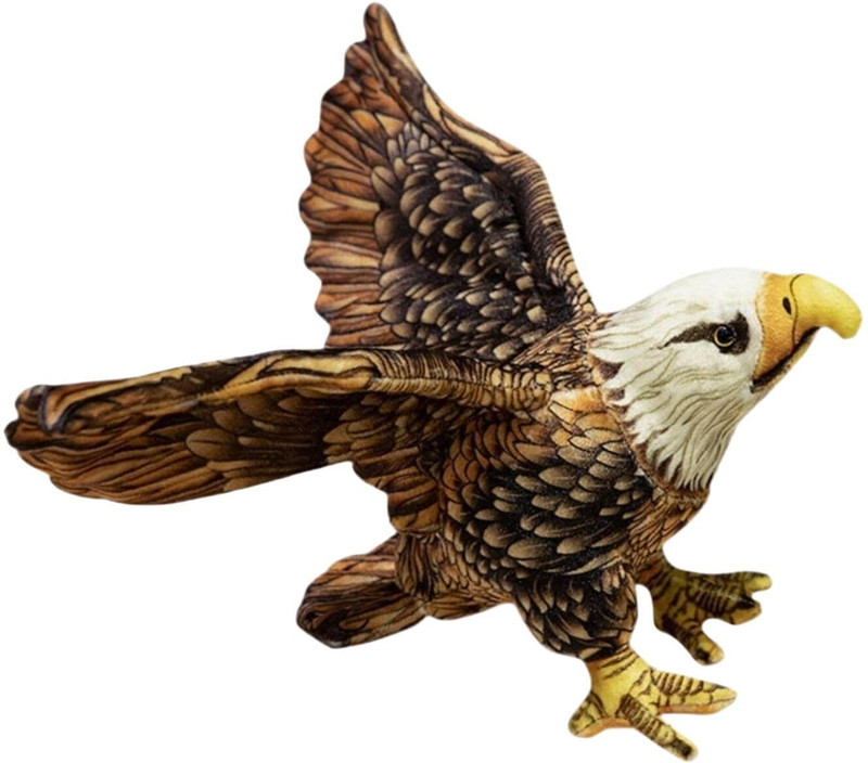 Tickles Bald Eagle Soft Stuffed Plush Bird Toy for Kids Boys & Girls Birthday Gift - 50 cm(Multicolor)