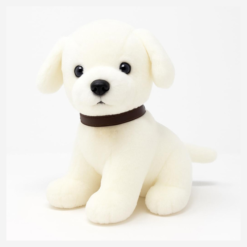 toytaler Dog Plush Soft Toy Cute Kids Animal Home Decor Boys/Girls/Baby - 30 cm(White)