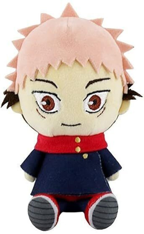 funfob Jujutsu Kaisen Plushies Jujutsu Plush Yuji Itadori Soft Toy Height -20CM (Yuji)  - 19 cm(Multicolor)