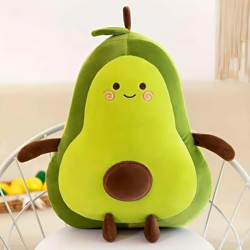 Sanwaliya Adorable Avocado Plush Toy and Pillow – Lovable Huggable, Soft Giant Stuffed Toy  - 35 cm(Green)