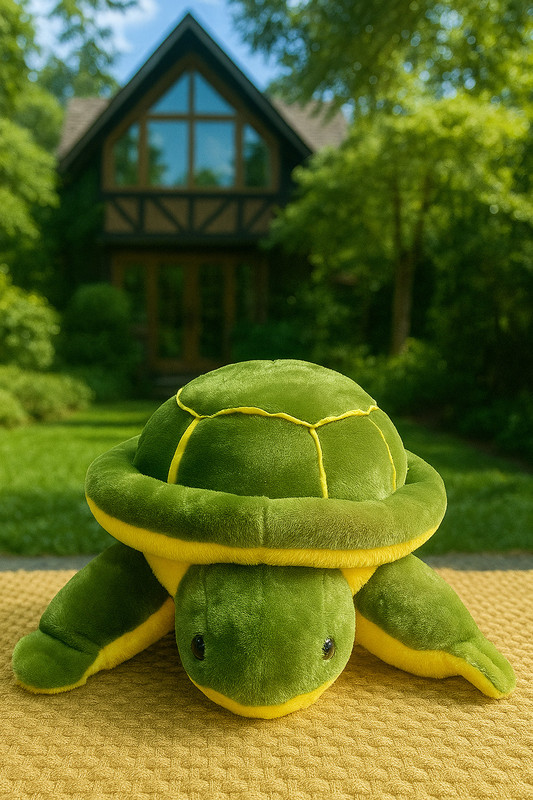 AYUSHPALENTERPRISES turtle_1  - 22 cm(green yellow)
