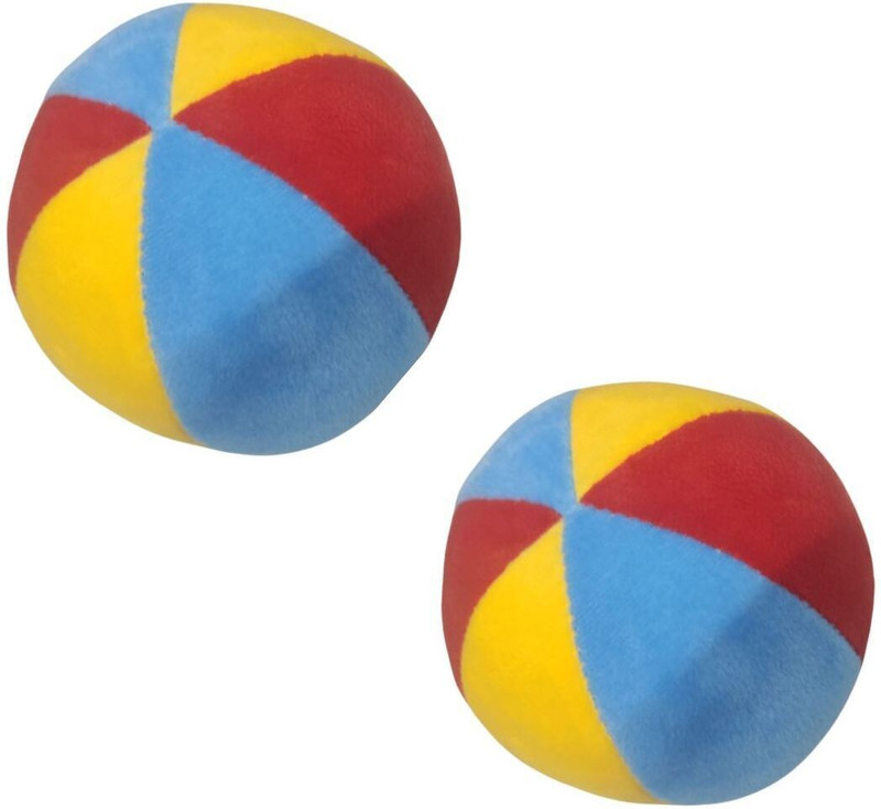 ATISHAY RETAIL Soft Colourful Balls for Kids/Toddlers/Babies, 2 Pcs Combo, Age 6 Months+  - 14 cm(Multicolor)
