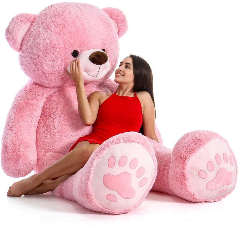 Tedstree 4 Feet Teddy Bear/high quality/neck brow/cute and soft teddy bear  - 120 cm(Pink)
