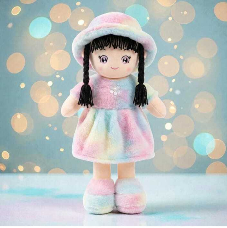 LEGAL LOVE Rainbow doll for kids soft toy &Gift toy - 40 cm (Multicolor)) - 40 cm(Multicolor)