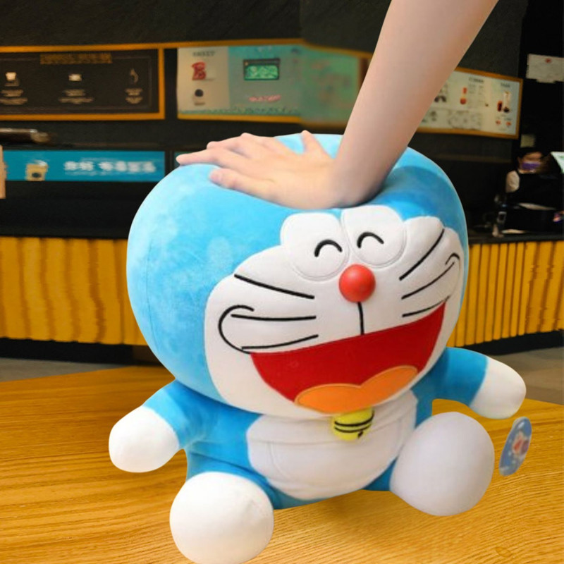 jr jack & rose Doraemon character plush collection gift for kids  - 18 cm(Blue)