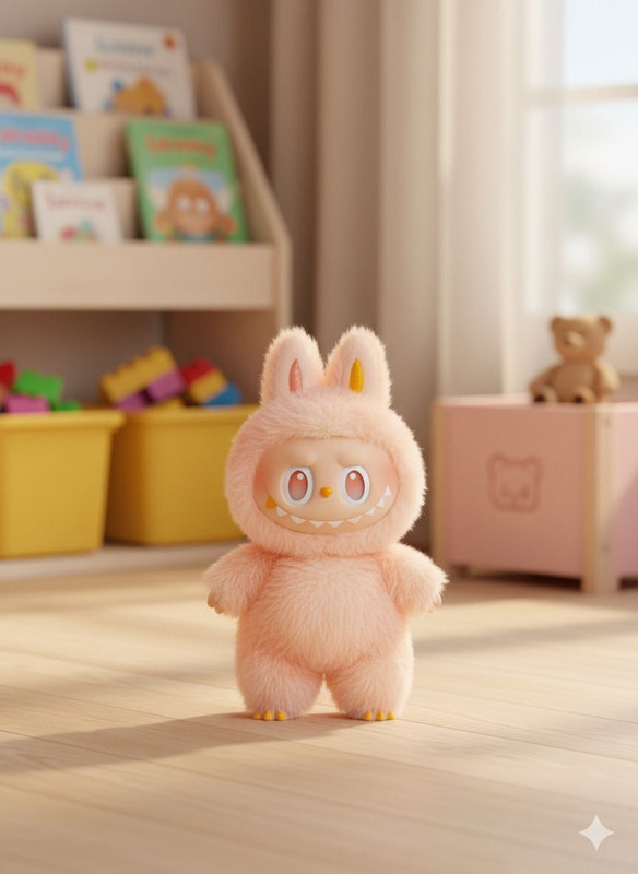 Have Fun Super soft Premium Labubu Toy–Cute Random Color Gift | Premium Edition - 17 cm(Multicolor)