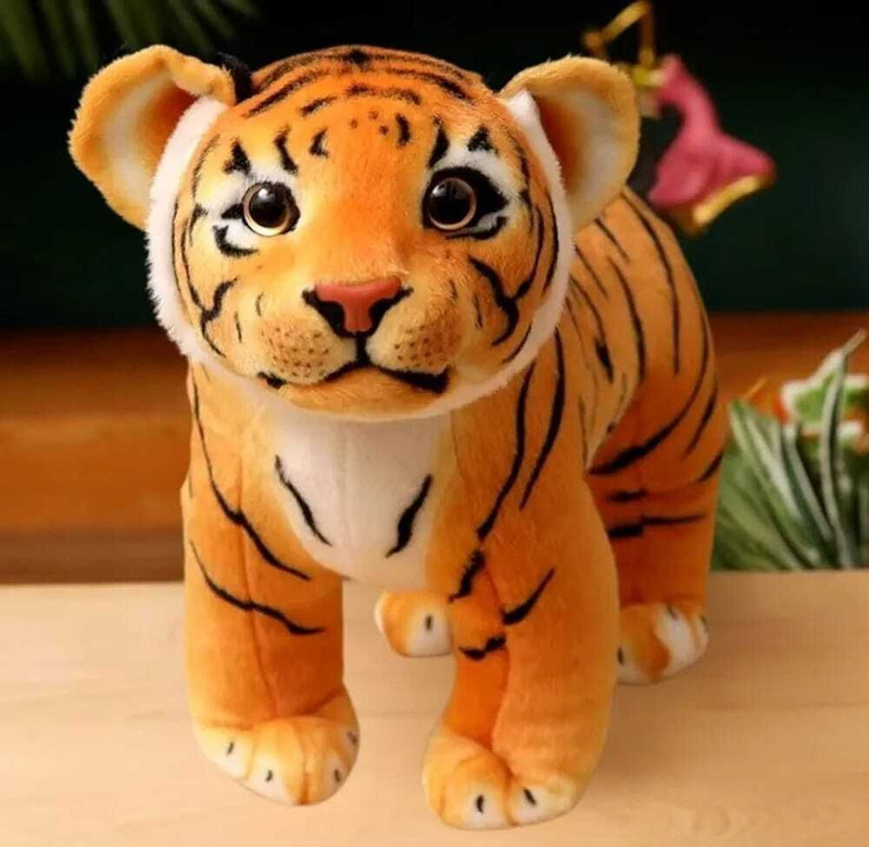 Baby Melon Jungle Tiger Stuffed Soft Animal Toy  - 30 cm(Brown)
