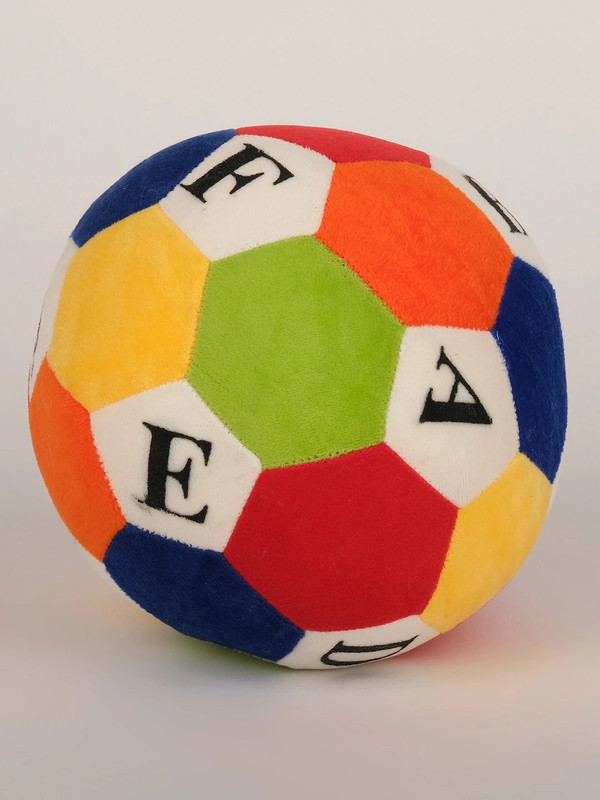 Dukiekooky Adorable Multicolour Kiddies Ball Soft Plush Toy Height - 17 CM  - 17 mm(Multicolor)