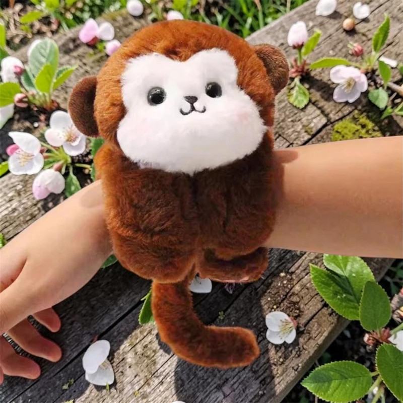vivaan toys Cute Wrist Strap soft plush toys boys girls lover  - 25 cm(Brown)