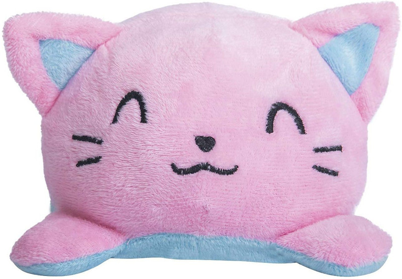 stuff tree Cat Premium Quality Super Soft Cute Reversible Cat ( Pink Sky) - 18 cm  - 15 cm(Pink)