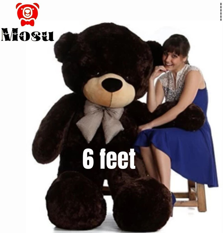 MOSU SOFT CUTE BIRTHDAY GIFT TADDY BEAR FOR KIDS AND GIRLS 6 FEET - 182 cm(coffee)