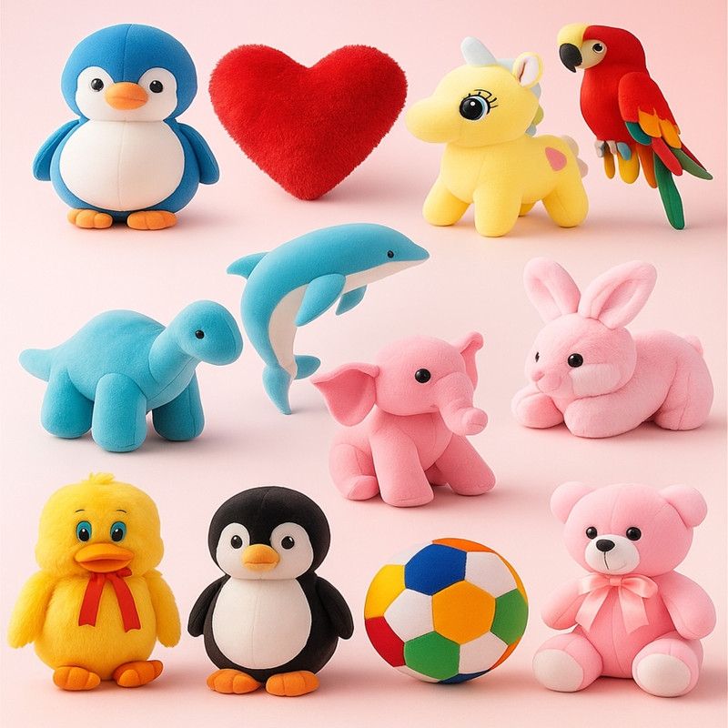 Macros Super Soft Combo of 12 Stuffed/ soft toys Teddy Bear in for kids / Gift  - 25 cm(Blue, Pink, Yellow, Black)