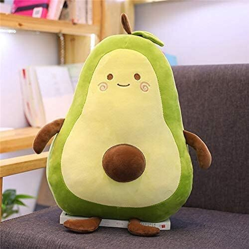 HELLOBEAR Stuffed Avocado Soft Toy Plush Toyfor Kids Baby Boys and Girls | Cute Toy  - 35 cm(Multicolor)