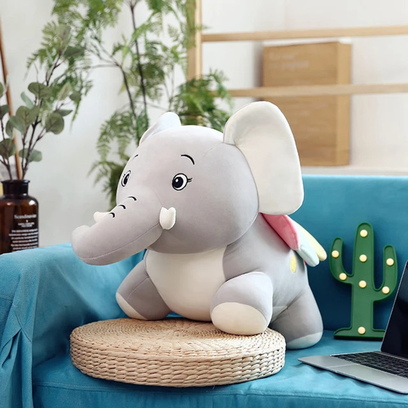 Teddy Daddy Super Soft Flying Elephant  - 25 cm(Grey)
