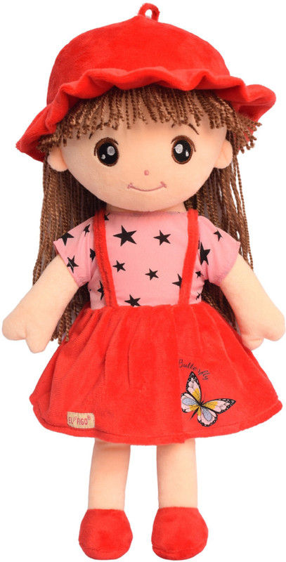 EL FIGO Soft Toys, Doll for Girls, Toy for Girls, Gift for Girls With Woolen Hair  - 45 cm(Multicolor)
