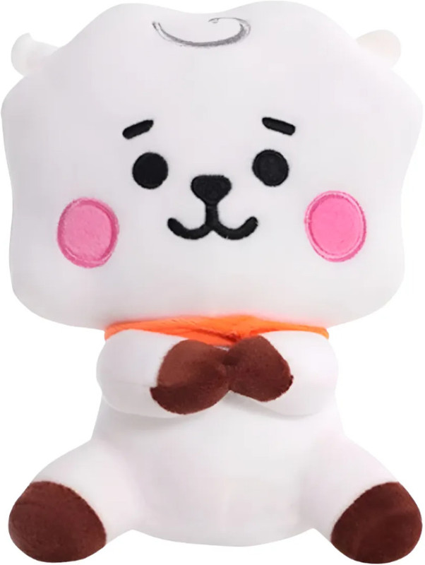 funfob BTS Plushie BT21 RJ stuffed toy Height-18cm | RJ Basic  - 18 cm(White)