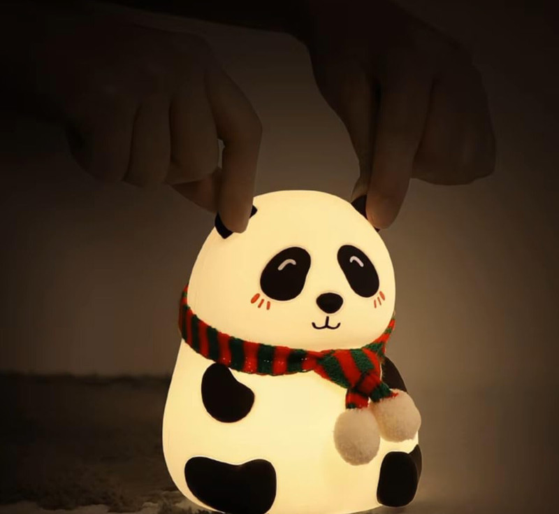 Toyoro cute panda silicon usb rechargeable night light  - 136 mm(Multicolor)