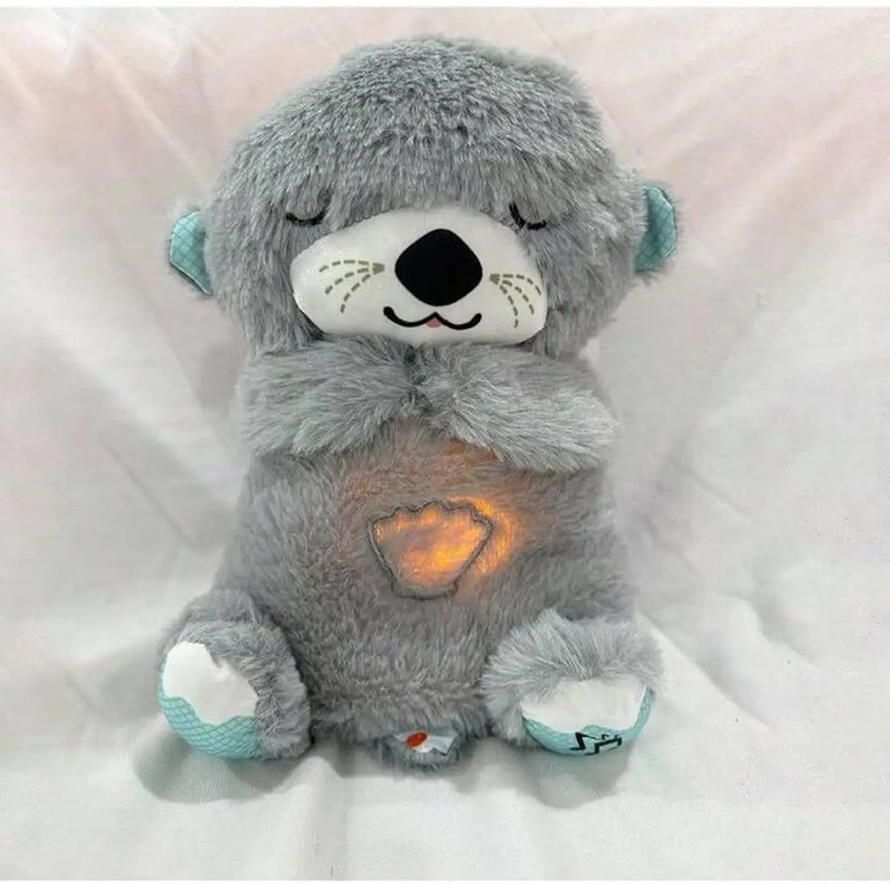 Zelvo Breathing Motion Infant Toys for Newborns, Soft Breathing Stitch Teddy Bear  - 30 cm(Multicolor)