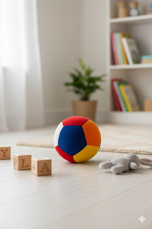 SRE (SET-3) Plush Mini Soft Toy Balls for Kids | Indoor and Outdoor Play  - 10 cm(Multicolor)