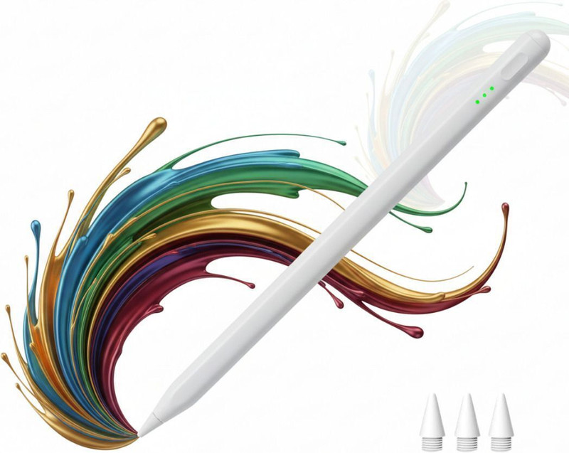 WINLEAD Magnetic iPad Pencil fits Latest Version,Fast Charging,Palm Rejection,Tilt Sense Stylus(White)