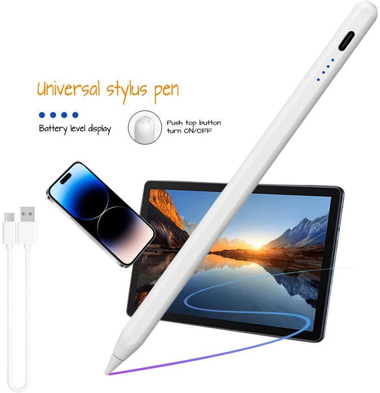 HUG PUPPY Stylus Pen–High-Accuracy Non-Bluetooth Digital Pencil for All Touchscreen Stylus(White)