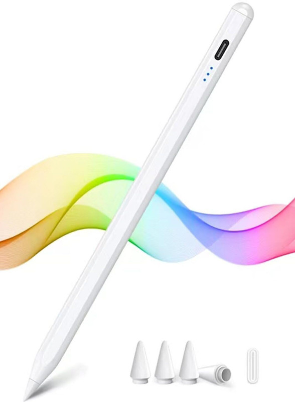 WeCool Pencil for iPad 9th/10th Generation-2X Fast Charge Stylus for iPad Stylus(White)