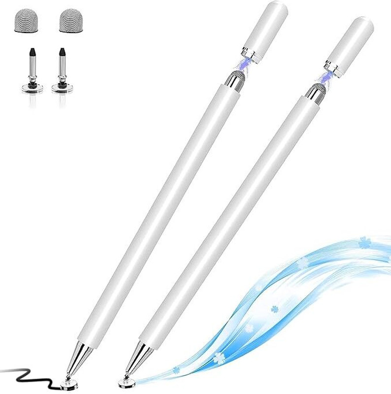 Flipkart SmartBuy TB016 2-in-1 Compatible with iPad,All Android/iOS Smart Phones and Tablets Combo Stylus(White)