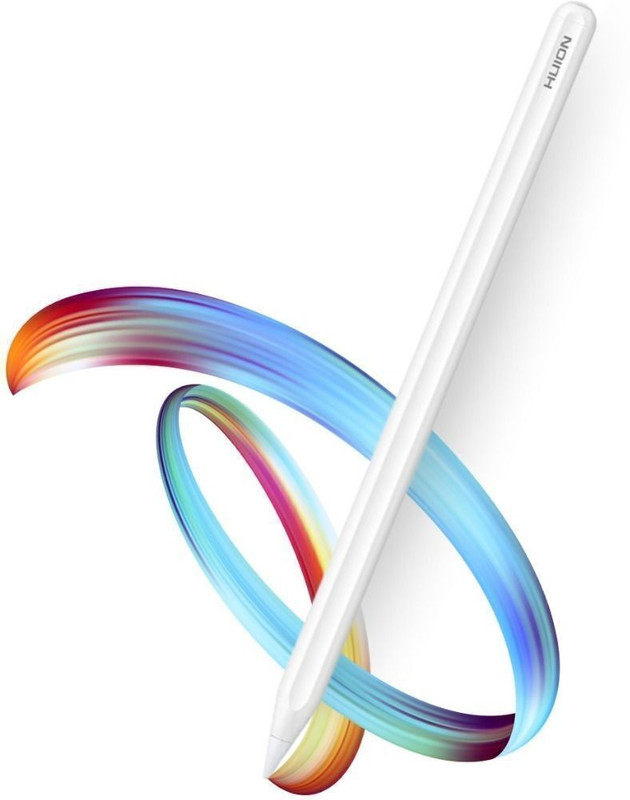 HUION HA200 Active Stylus Pen for iPad | BT 5.0 | Magnetic | White Stylus(White)
