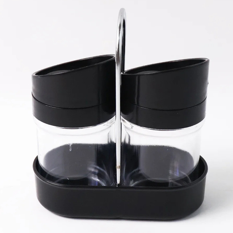 Drumstone 2Pcs Tabletop Condiment Set for Salt, Pepper and Sugar - 15 Years Warranty Sugar Sprinkler 100 gm