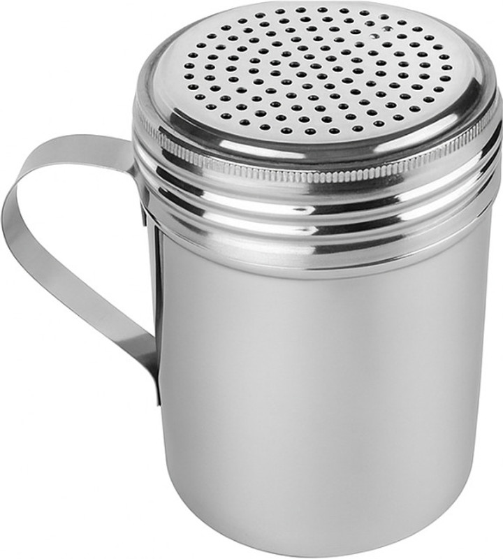 RK Engineering Works Stainless Steel Shaker with Handle Multi-Hole Powder Dispenser Sugar Shaker 320 gm
