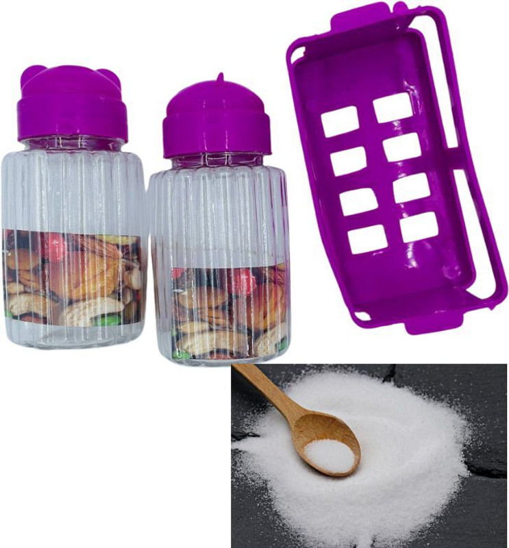 nikita exporter Plastic Salt & Pepper Set – Lightweight, Shaker for Dining & Kitchen Sugar Sprinkler Shaker 100 gm
