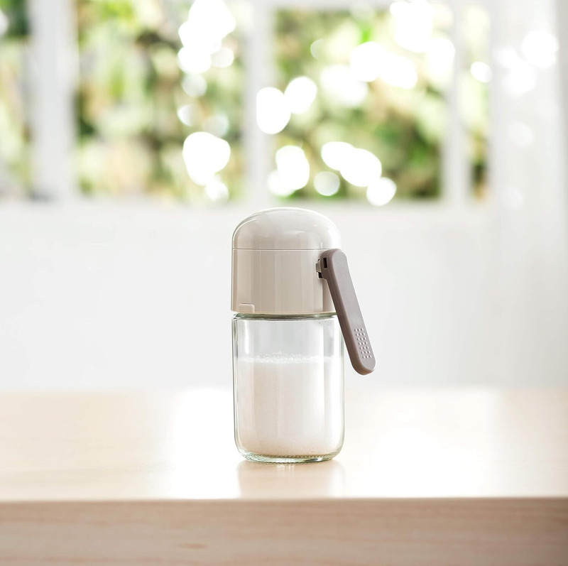 otak Salt and Pepper Shakers - Precise Quantitative Seasoning Glass Bottle Dispenser Sugar Sprinkler Shaker 250 gm