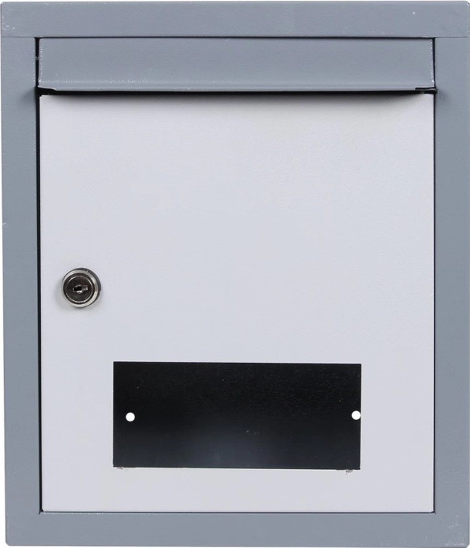 Spylock Double HeavyMail box Suggestion box Donation box Letter box Wall Moutable Grey Wall Mounted Mailbox(Grey)