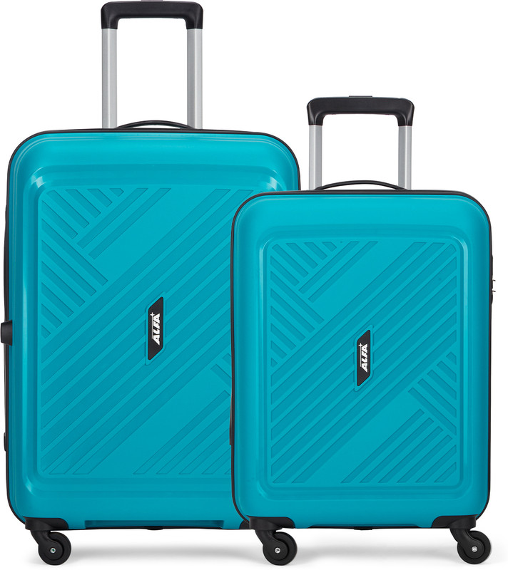 ALFA Rhino 2 (Small 55cm| Medium 65cm) - Trolley Bag Cabin & Check-in Set 8 Wheels - 26 Inch