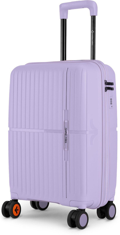 NASHER MILES Springfield Hard-Sided Polypropylene Check-in Luggage Black 65cm Trolley Bag Check-in Suitcase 8 Wheels - 24 inch