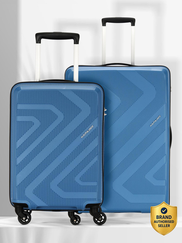 Kamiliant by American Tourister KAM KIZA SP2PCSET(55/68)-A.BLU Check-in Suitcase 4 Wheels - 26 inch