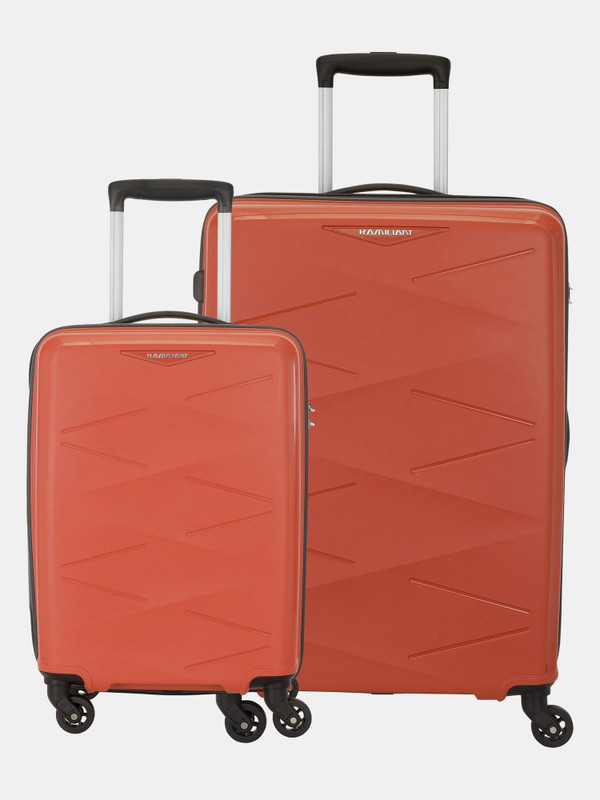 Kamiliant by American Tourister (Small 55 Cm | Medium 68 Cm)Combination Lock-Triprism Cabin & Check-in Set 4 Wheels - 26 inches