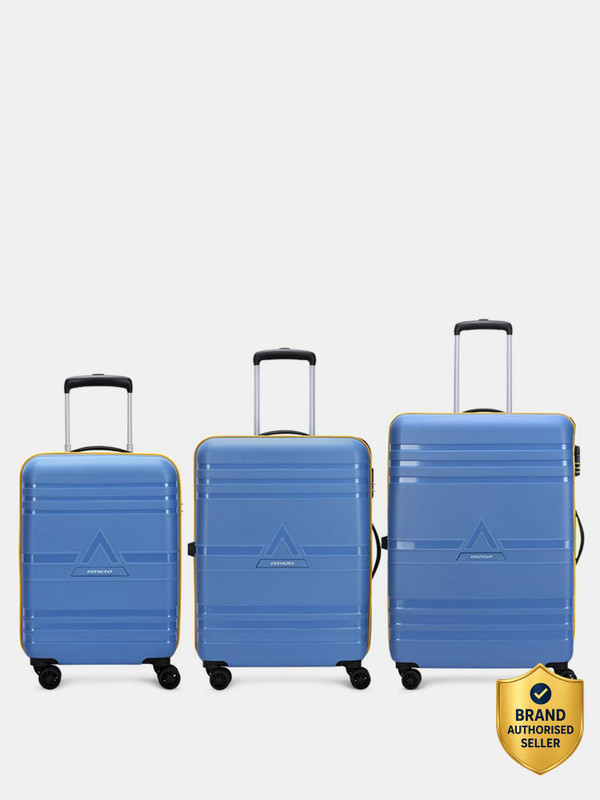 ARISTOCRAT Airstop Pro 3 (Small 55cm Medium 65cm Large 75cm) Suitcase Cabin & Check-in Set 4 Wheels - 29 Inch