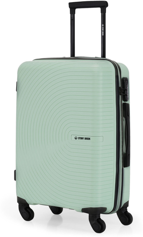 Stony Brook by Nasher Miles Crescent Hard-Sided Polypropylene Cabin Pastel Green 55cm Trolley Bag Cabin Suitcase 4 Wheels - 20 inch