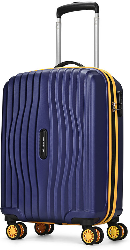 ARISTOCRAT Vortex Plus Cabin Trolley Bag | Small Hard Luggage with Combination Lock Cabin Suitcase 8 Wheels - 22 Inch