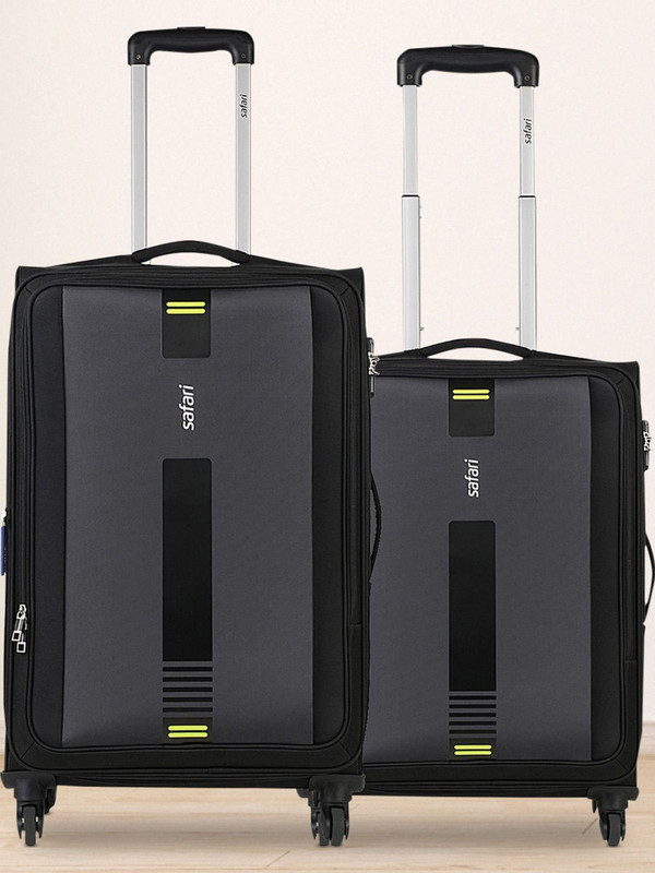 SAFARI GAMMA Set of 2 (Small 55cm | Medium 65cm) 4W Expandable Check-in Suitcase 4 Wheels - 26 inch