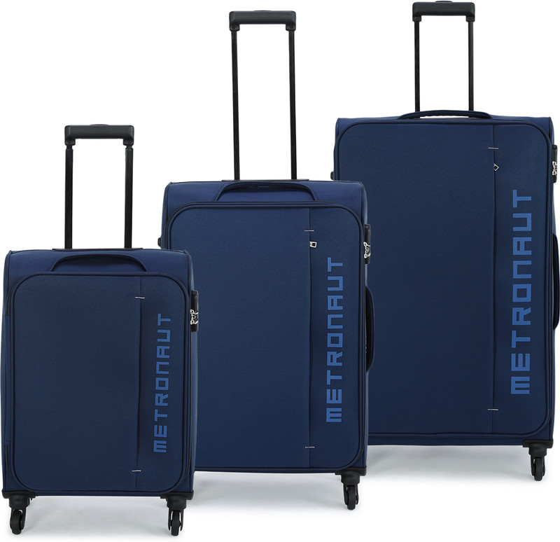 METRONAUT Edge Combo Set-3 (30inch+ 26inch+22inch) Cabin & Check-in Set 4 Wheels - 30 inch