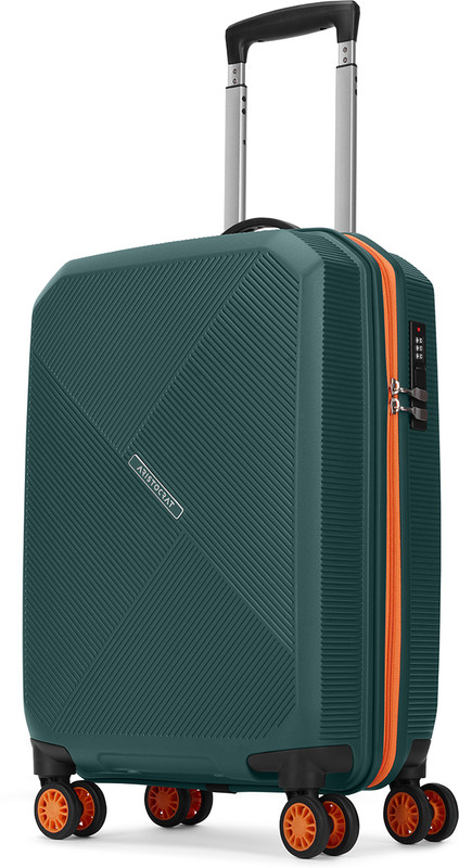 ARISTOCRAT Apex Hard Side Polypropylene Luggage | Trolley Bag with Combination Lock Cabin Suitcase 8 Wheels - 22 Inch