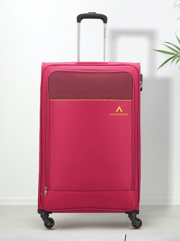 ARISTOCRAT Oasis Plus 4W Str Md (E) Red Check-in Suitcase 4 Wheels - 17 Inch